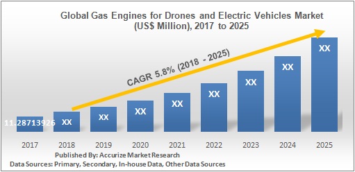 Global Gas Engines for Drones and Electric Vehicles Market